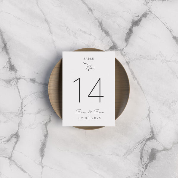 Table Number Printing | Wedding & Event Table Numbers - Bryant Graphics