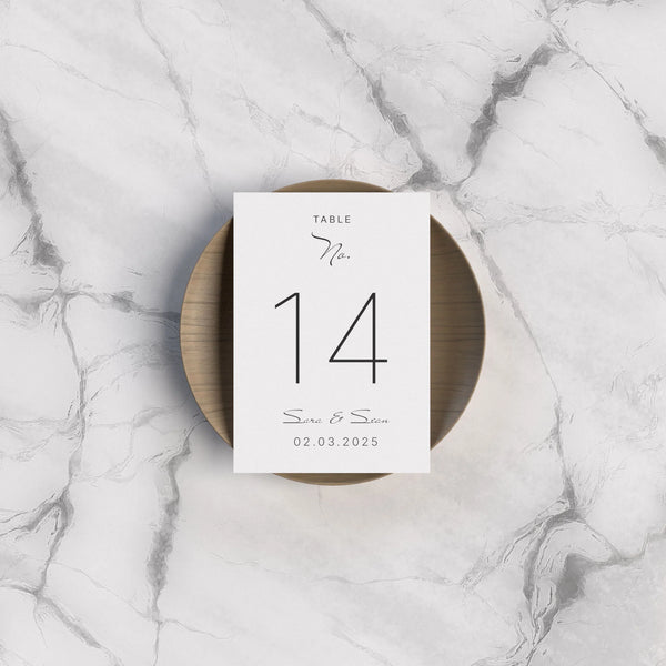 Table Numbers | Custom Table Number Printing - Bryant Graphics