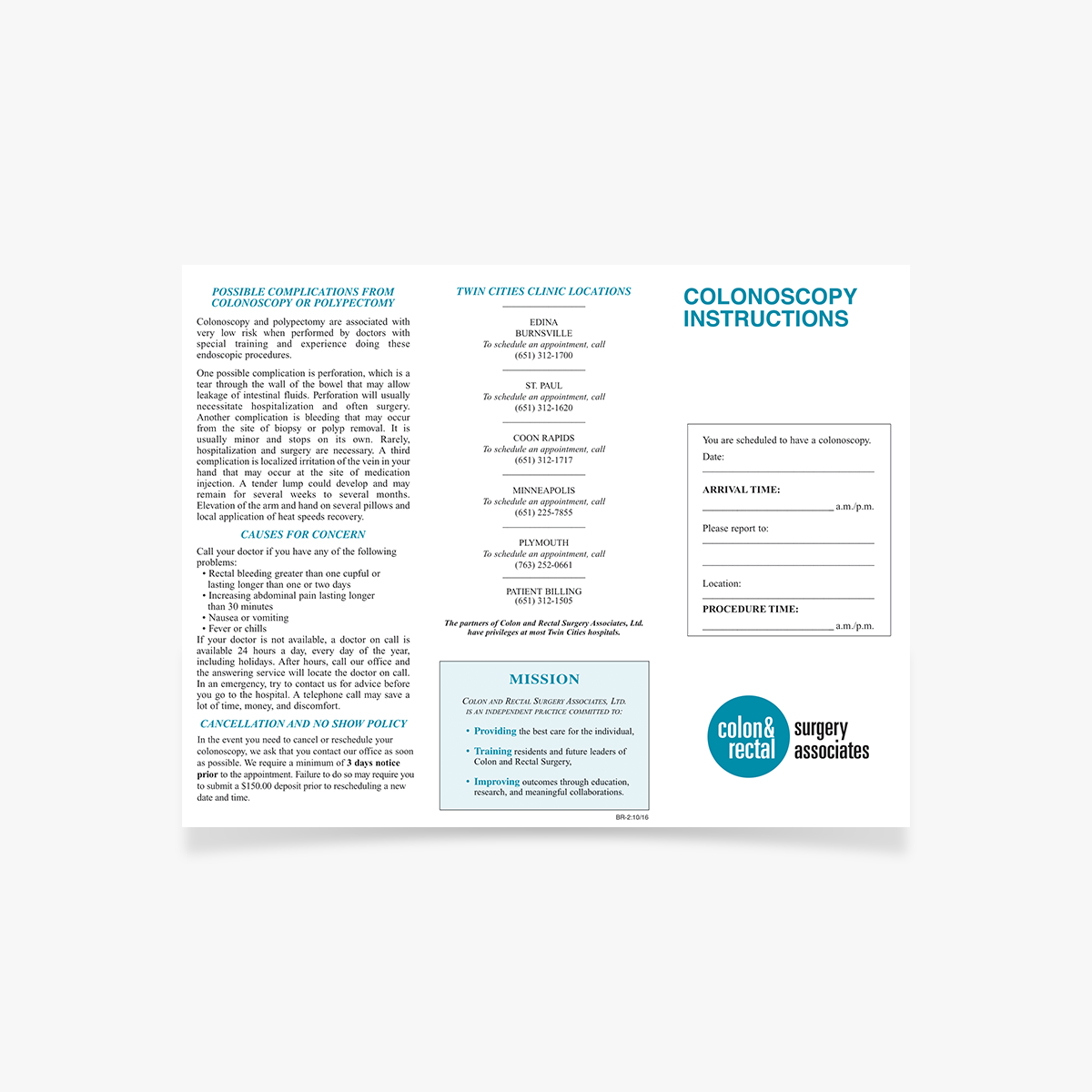 BR-2 Instructions for Colonoscopy