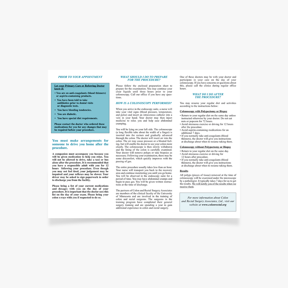 BR-2 Instructions for Colonoscopy