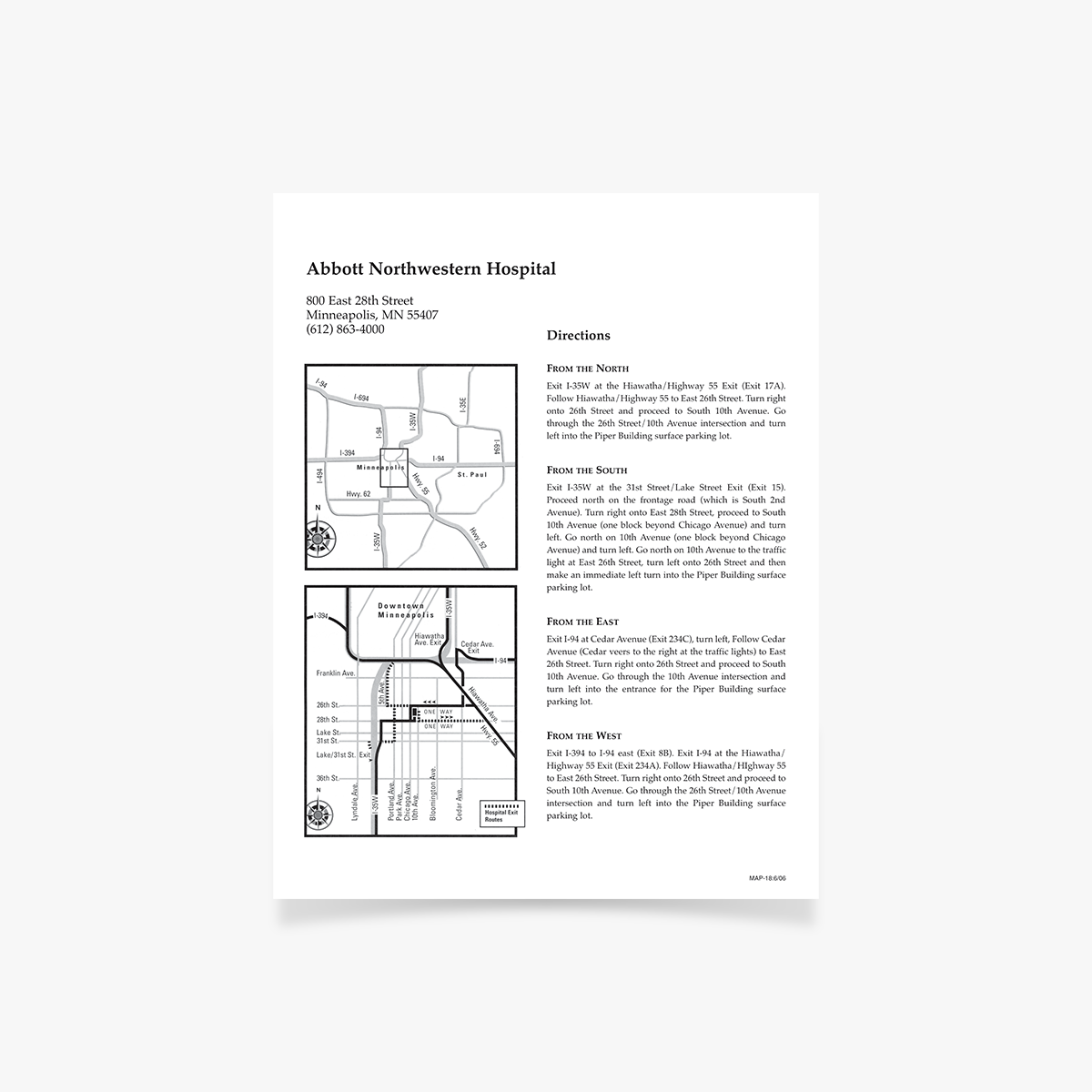 MAP-18 Abbott Northwestern
