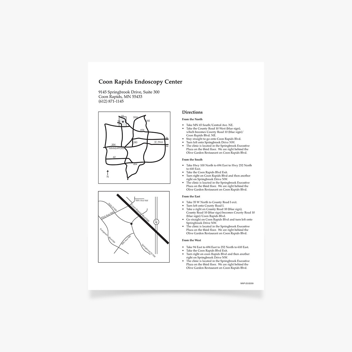 MAP-25 Coon Rapids Endoscopy