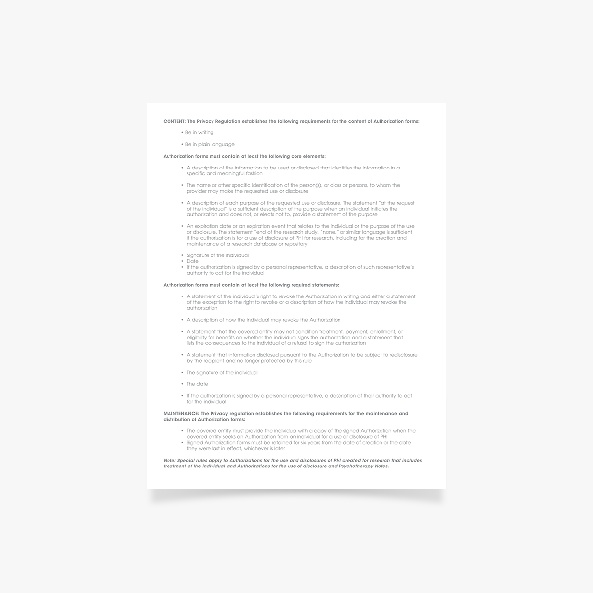 MR-5 Release of Information - Clinic