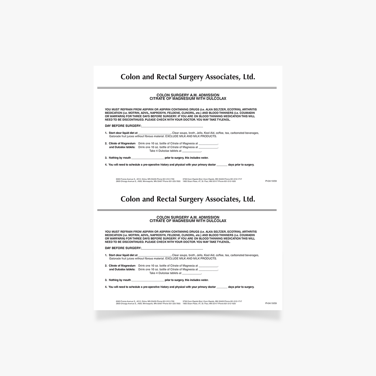 PI-04 Cit of Mag-Dulcolax-Colon Surg AM