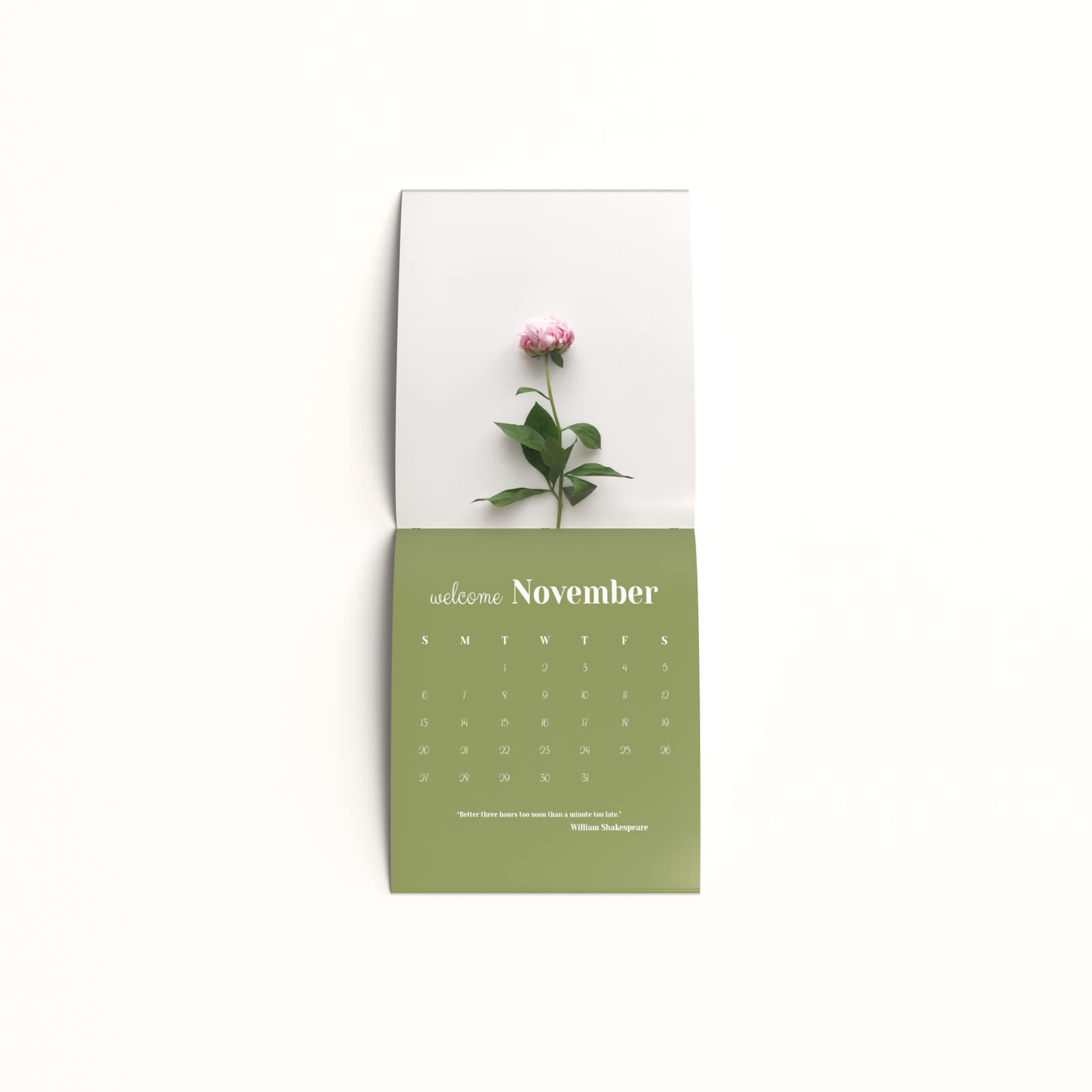 Saddle Stitch Calendar