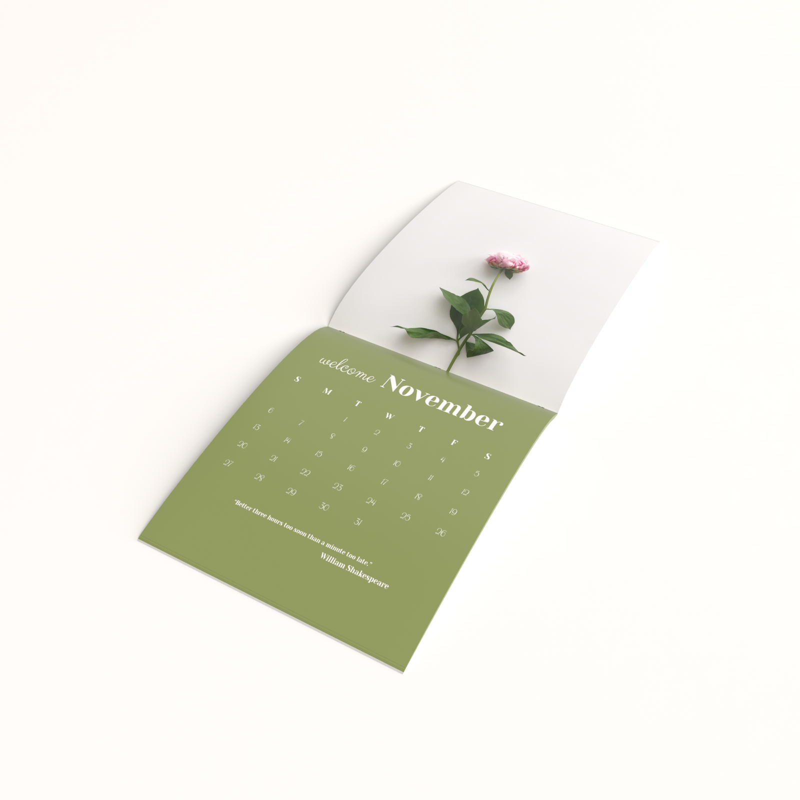 Saddle Stitch Calendar